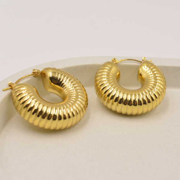 Bold Texture Hoops