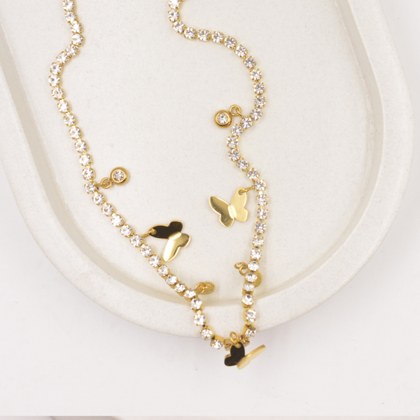 Butterfly Sparkle Set with Earrings