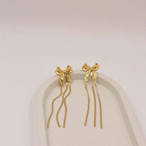 Bow Fringe Earring