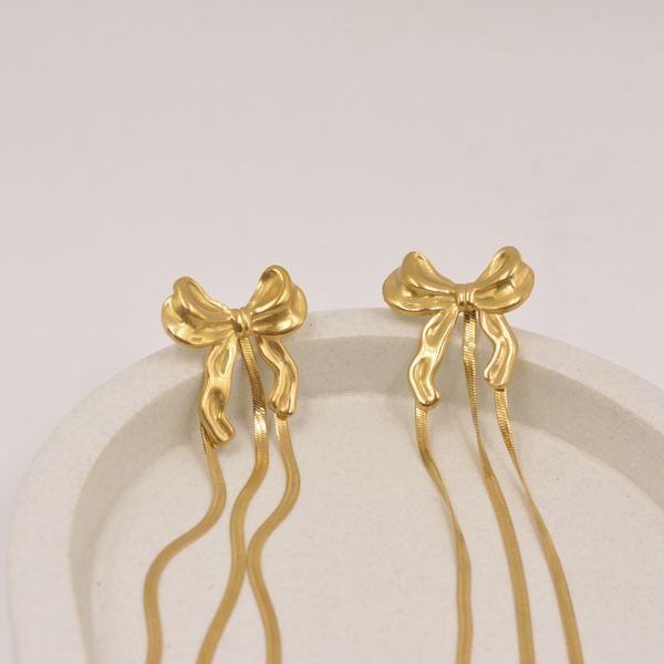 Bow Fringe Earring