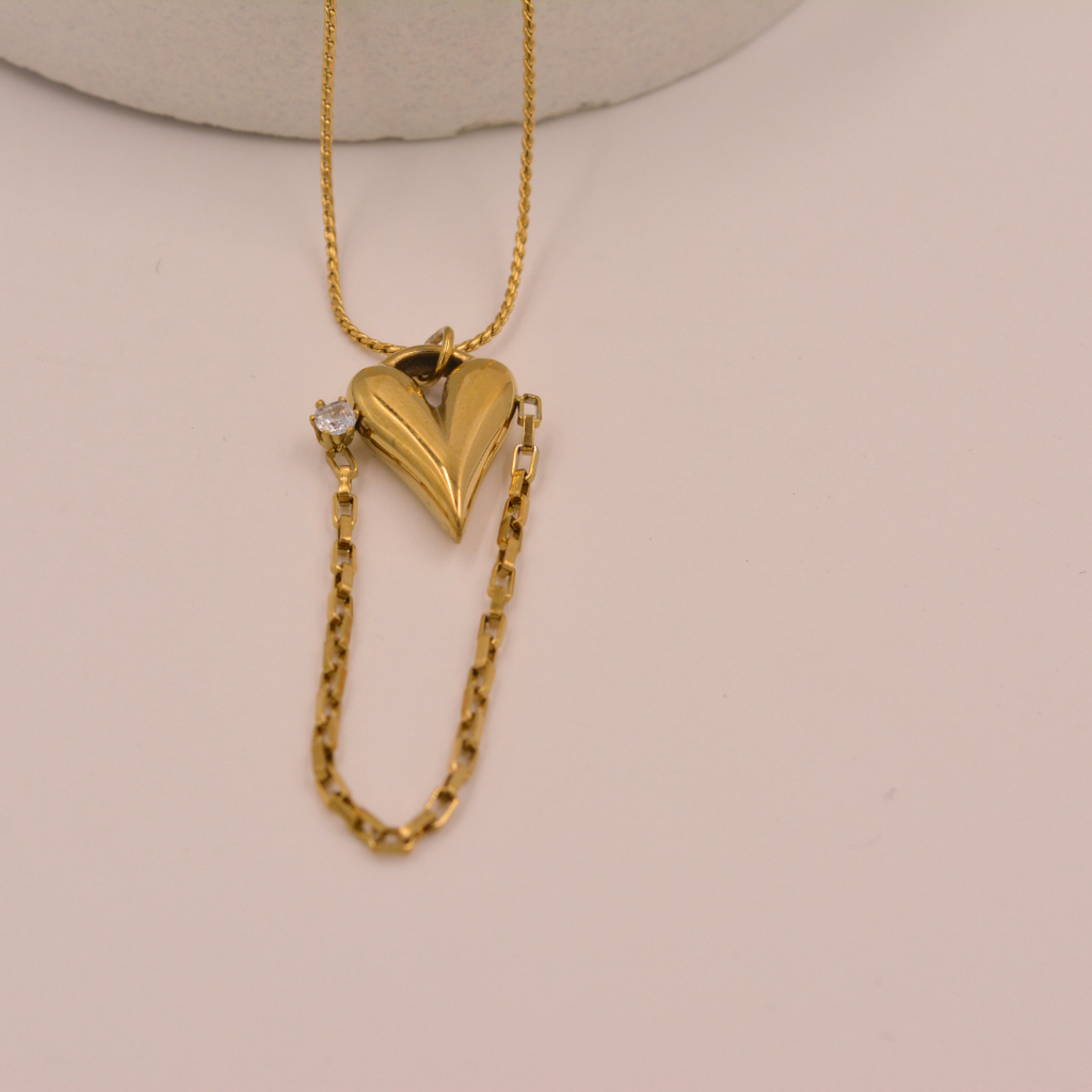 Heart Necklace with Chain