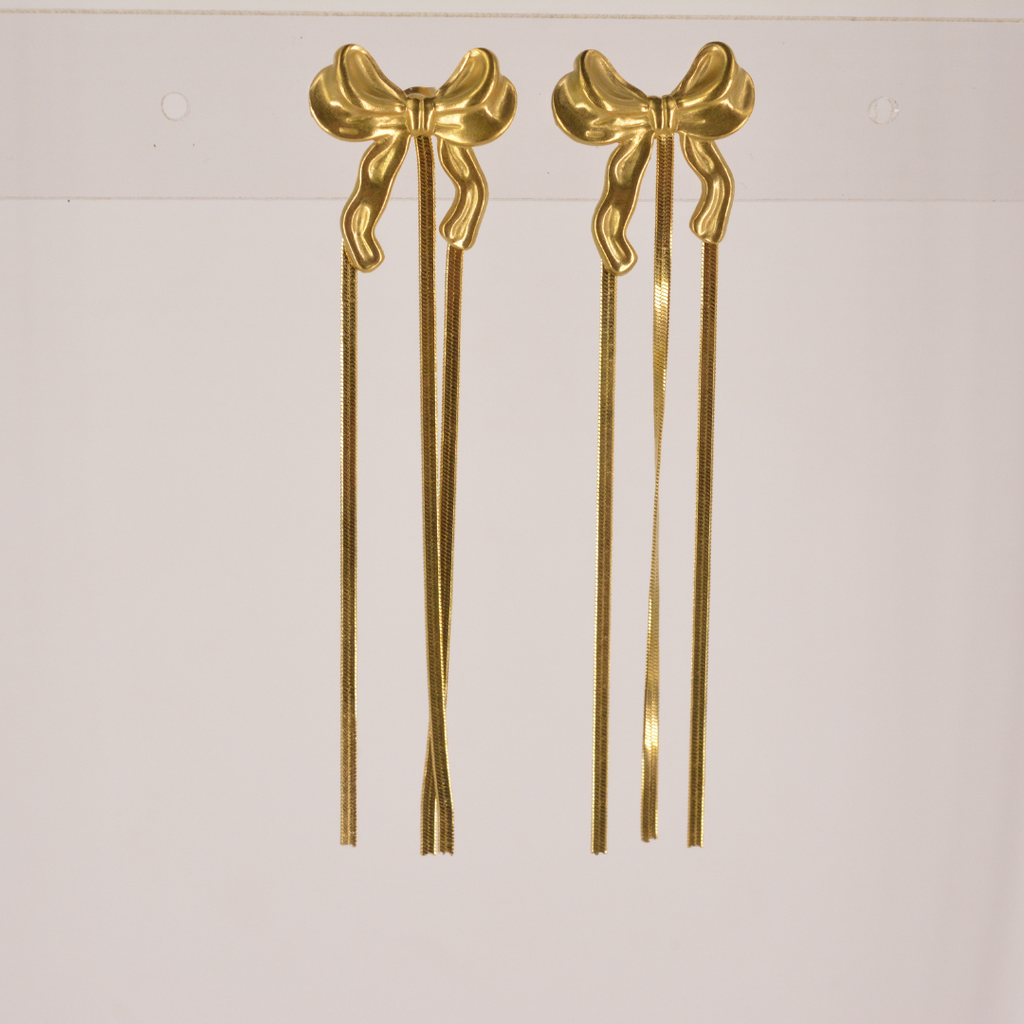 Bow Fringe Earring