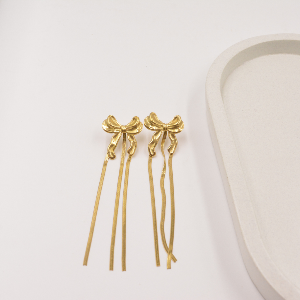 Bow Fringe Earring