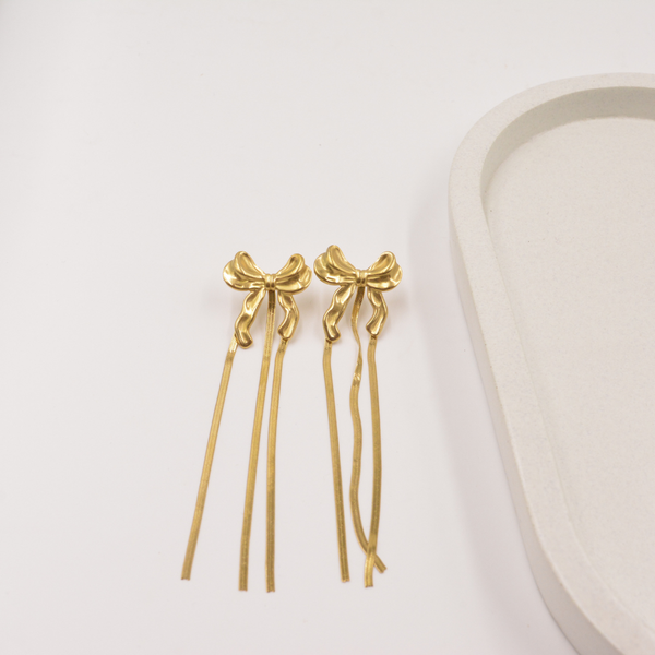 Bow Fringe Earring
