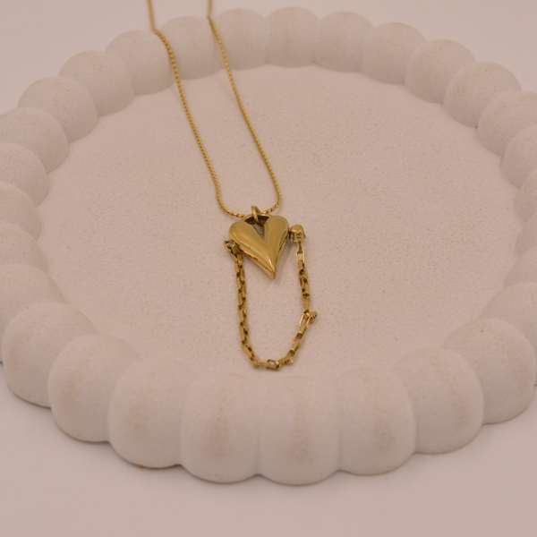Heart Necklace with Chain