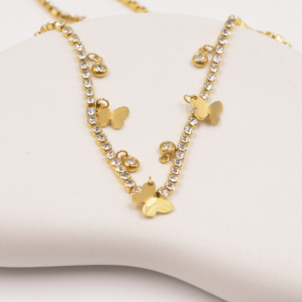 Butterfly Sparkle Set with Earrings