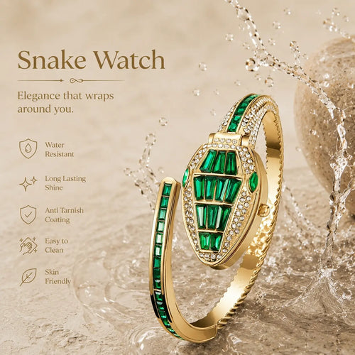 Emerald Serpent Luxe Watch