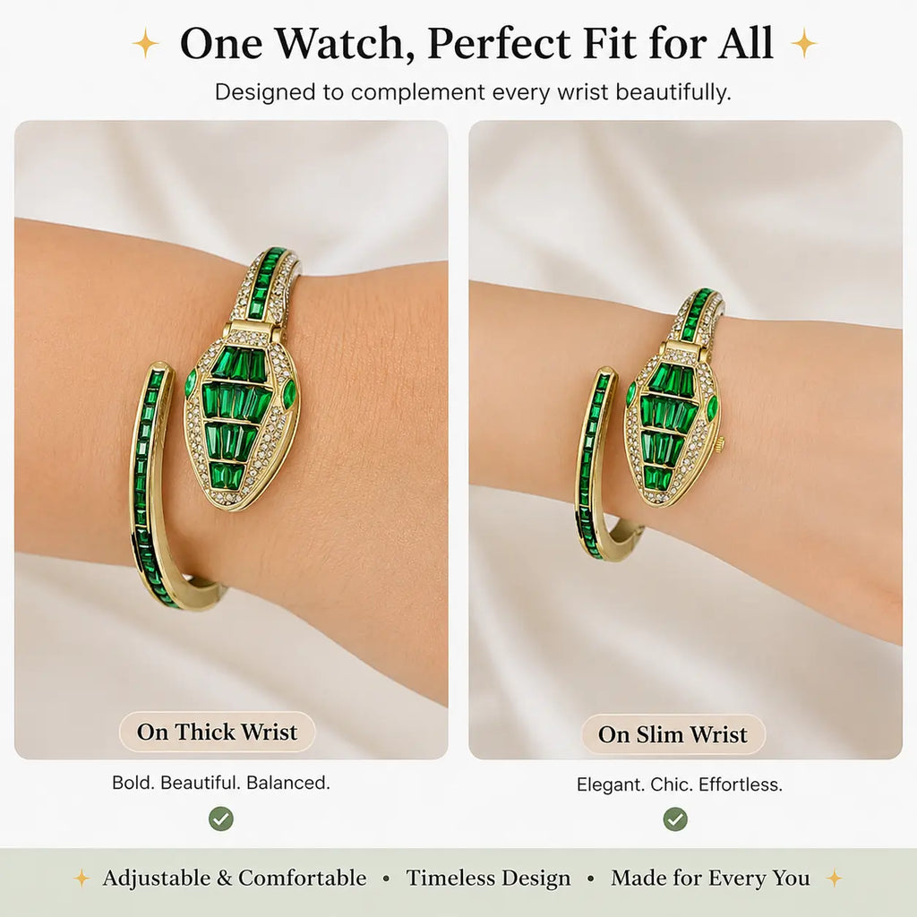 Emerald Serpent Luxe Watch