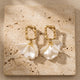 Golden Frame Blossom Earrings