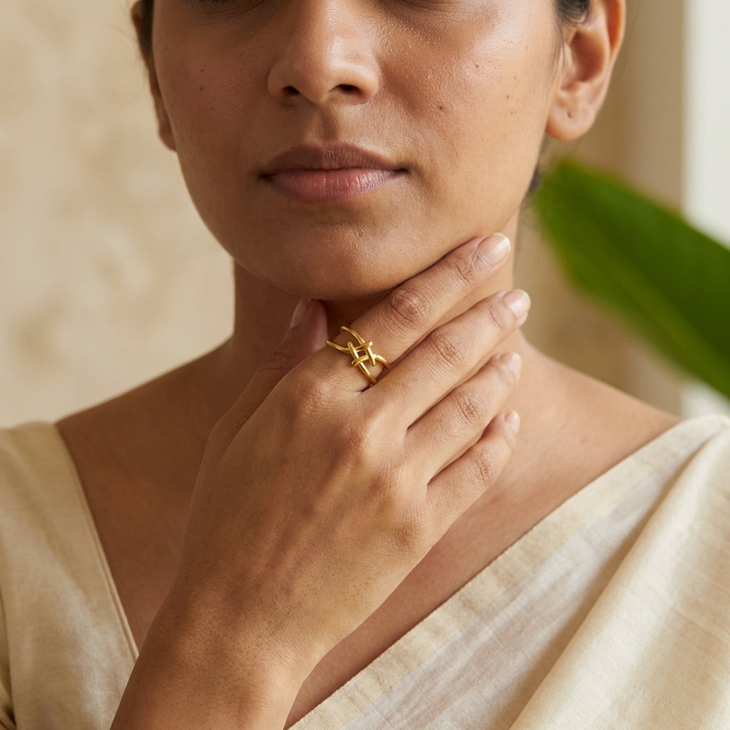 Pillar Square Ring