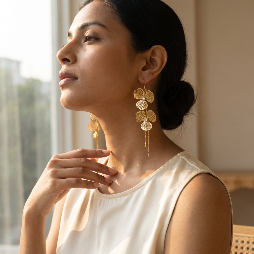 Blossom Drape Earring
