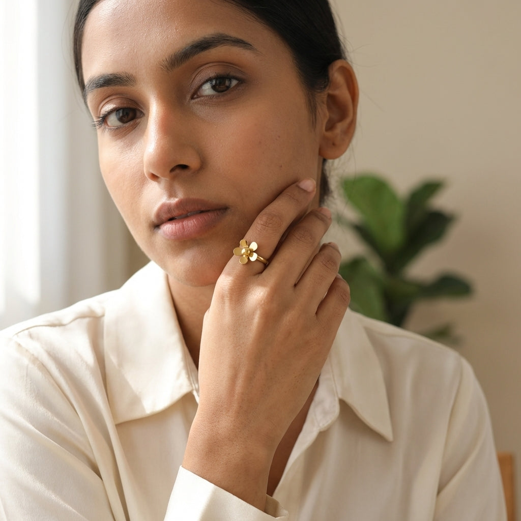 Golden Bloom Ring