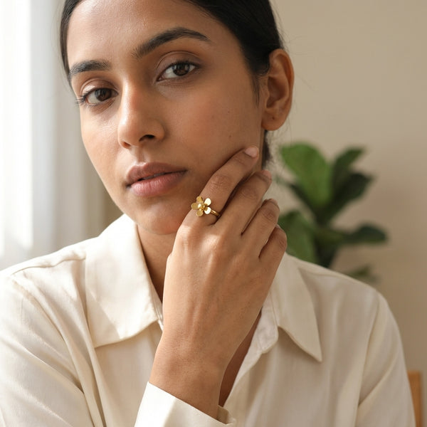 Golden Bloom Ring