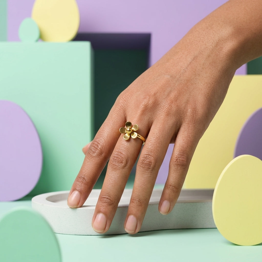 Golden Bloom Ring