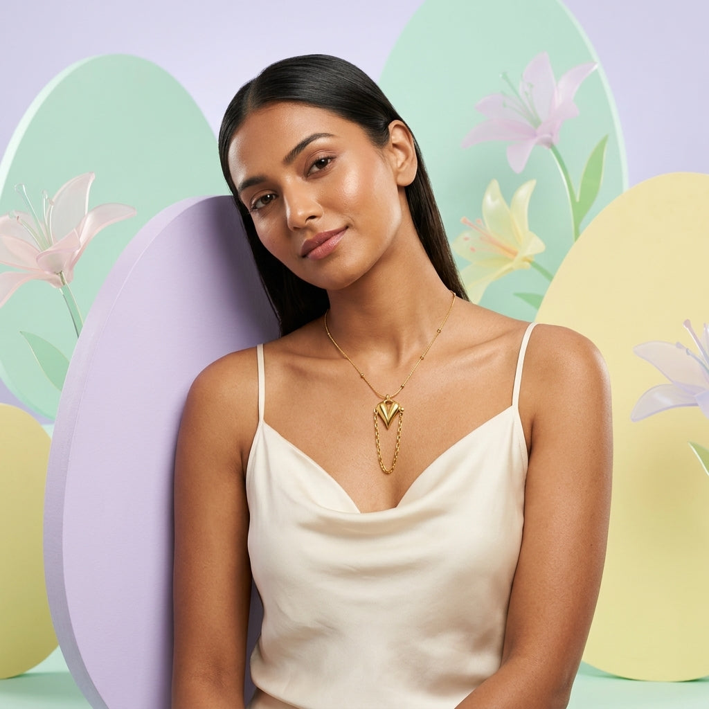 Heart Necklace with Chain