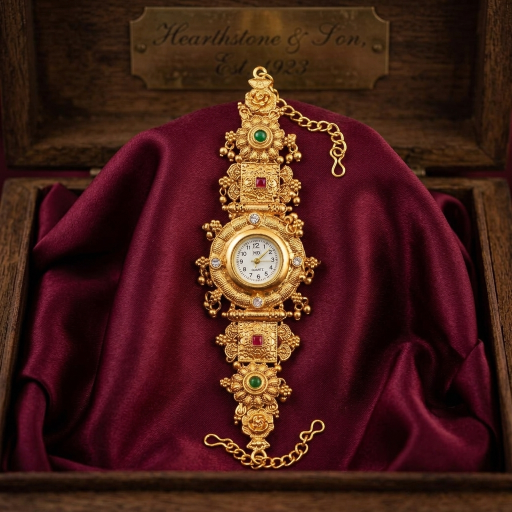 Royal Four-Point Solitaire Halo Bracelet Watch