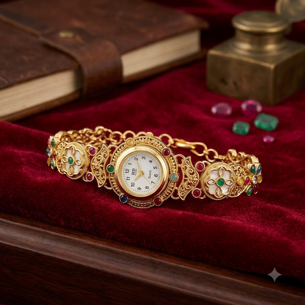 Noor Mahal Navratna Watch